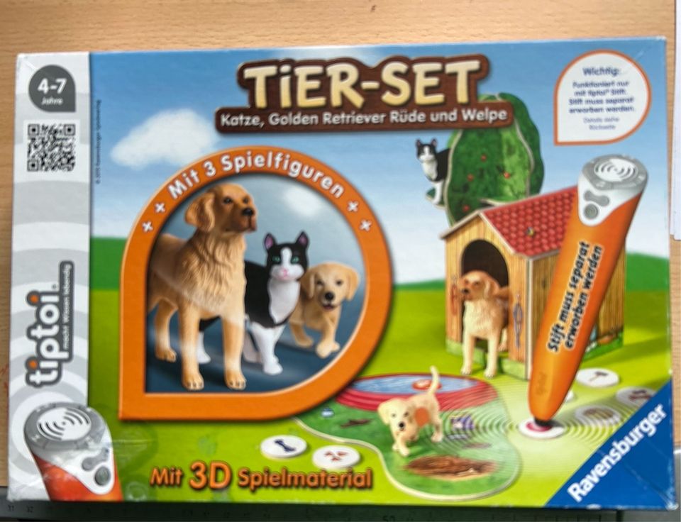 Tiptoi Tier-Set Katze, Golden Retriever Rüde und Welpe fast Neu in Nordkirchen