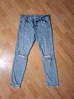 Hellblaue Ripped Girlfriend-Jeans von Denim Frankfurt am Main - Bergen-Enkheim Vorschau