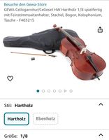 Gewa 1/8 Cello Violoncello  spielfertig mit Zubehör Hartholz Hessen - Rüdesheim am Rhein Vorschau