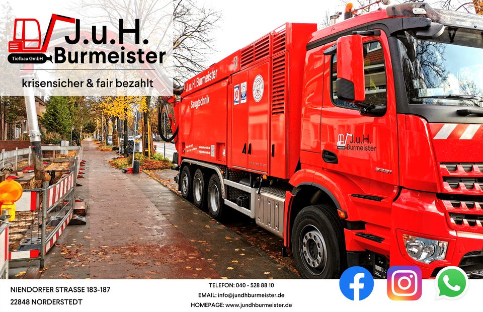 Mitarbeiter (m/w/d) im Tiefbau und Straßenbau gesucht in Norderstedt