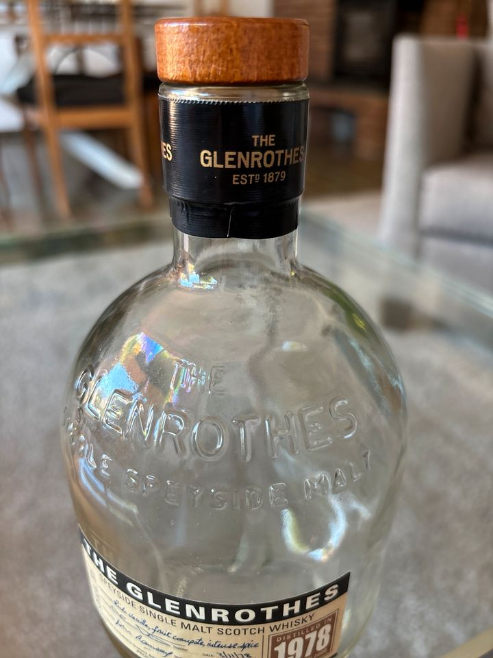 Glenrothes Whisky 1978 botteled 2008 leere Flasche 30 Jahre in Meerbusch
