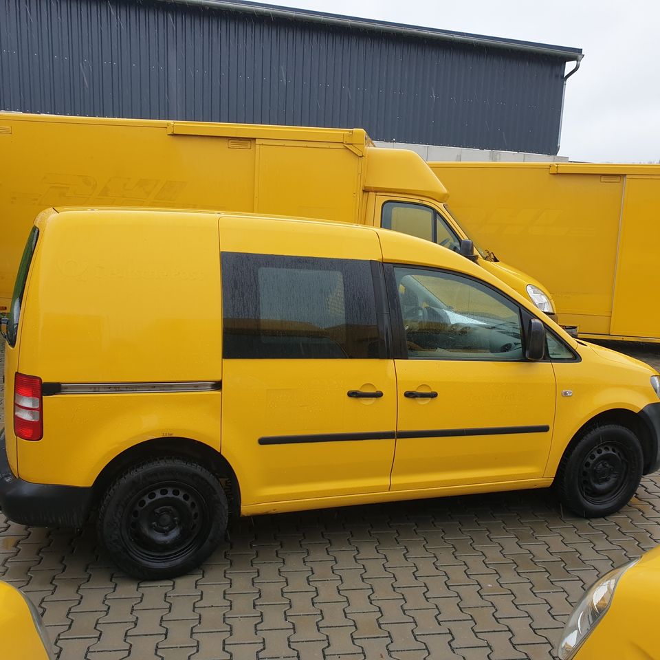 Verkaufstage VW Caddy TDI 2.0 mit 6-Gang Schaltgetriebe LKW Post gelb Handwerker in Garrel