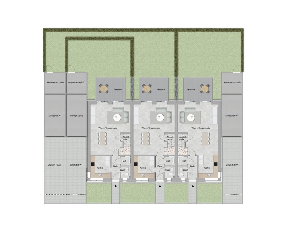 Neubau-Reihenhaus mit großer Garage - kurzfristig im neuen zu Hause in Hamm-Werries! in Hamm