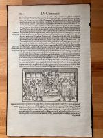 Sebastian Münster, Cosmographia 1544, Original Einzelblatt Niedersachsen - Burgdorf Vorschau