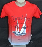 Stummer Junge T-Shirt rot Yacht Größe 116, 140, 152 Brandenburg - Schönwalde-Glien Vorschau