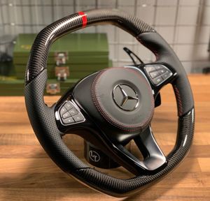 Kaufe Carbon Faser Auto Tür Lenkrad Multimedia Getriebe Panel Aufkleber Für  Mercedes Benz V Klasse W447 V260 15-20 innen