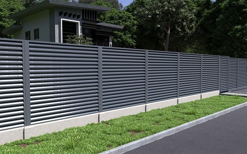 Alumax Jalousienzaun aus Aluminium: 9,3m x 200cm. Sichtschutzzaun, Gartenzaun, Lamellenzaun, Schmiedezaun, Schmuckzaun, Metallzaun. Vollständiges Komplettset, ohne WPC oder Doppelstabmattenzaun. in Siegen