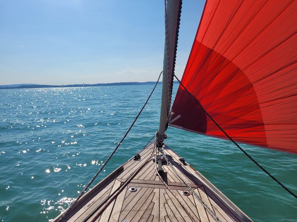 Segelboot mit Straßentrailer - Klassischer 30er Seekreuzer in Überlingen