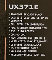 Asus Zenbook Flip S OLED UX371EA-HL064T  / i7-1165G7 Hessen - Dautphetal Vorschau