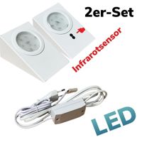 2x Keilform LED 2 x 2,5W Weiß Infrarotsensor Unterbauleuchte Unte Niedersachsen - Delmenhorst Vorschau