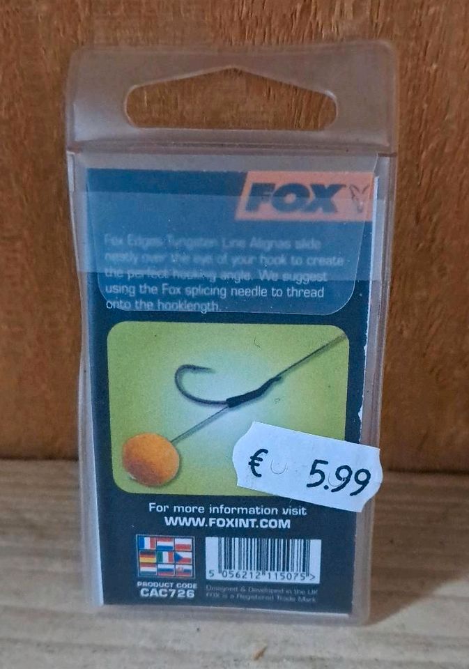 Fox Edges Long Line Alignas Tungsten Fits Hook Size 1 - 5 NEU OVP in Bad Bentheim