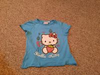 Mädchen T-Shirt Hello Kitty Größe 92 blau türkis weiß Sachsen - Reinsdorf Vorschau