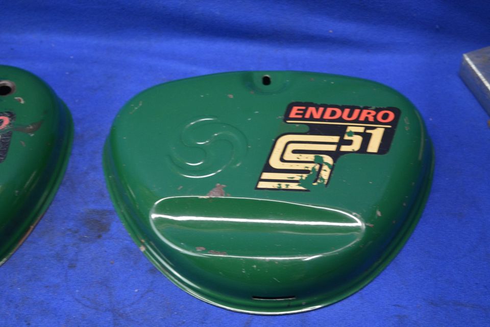 simson s51 enduro  herzkasten deckel billiard grün patina ddr in Tharandt