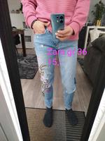 Zara Jeanshose mit Stickerei Bergedorf - Hamburg Altengamme Vorschau