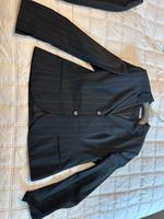 Rene Lezard Kostüm schwarz mit zarten Nadelstreifen in beige 42 Wandsbek - Hamburg Jenfeld Vorschau