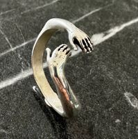 2 Hände Silber Ring Größe variabel 925 Sterling Silber Nordrhein-Westfalen - Moers Vorschau