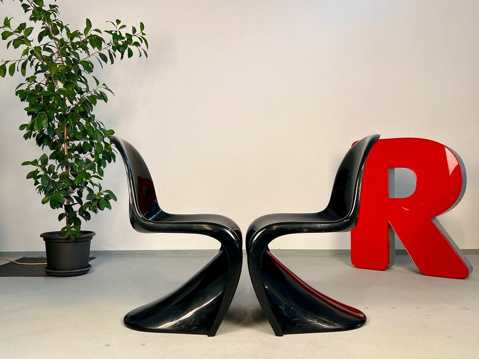 1x Vintage Panton Chair | Herman Miller Vitra Design Stuhl in Duisburg