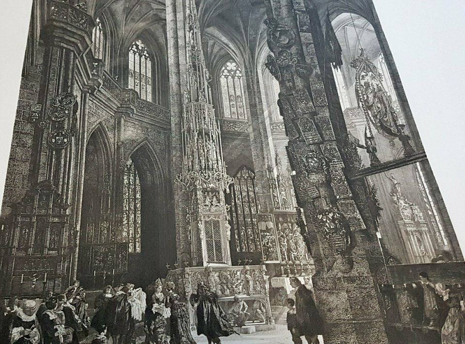 Lorenz Ritter Radierung Lorenzkirche Nürnberg Jesus Christus Art in Nürnberg (Mittelfr)