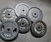 Hantelscheiben je 10 KG, 30mm Bohrung Homegym Bodybuilding Fitnes Essen - Steele Vorschau