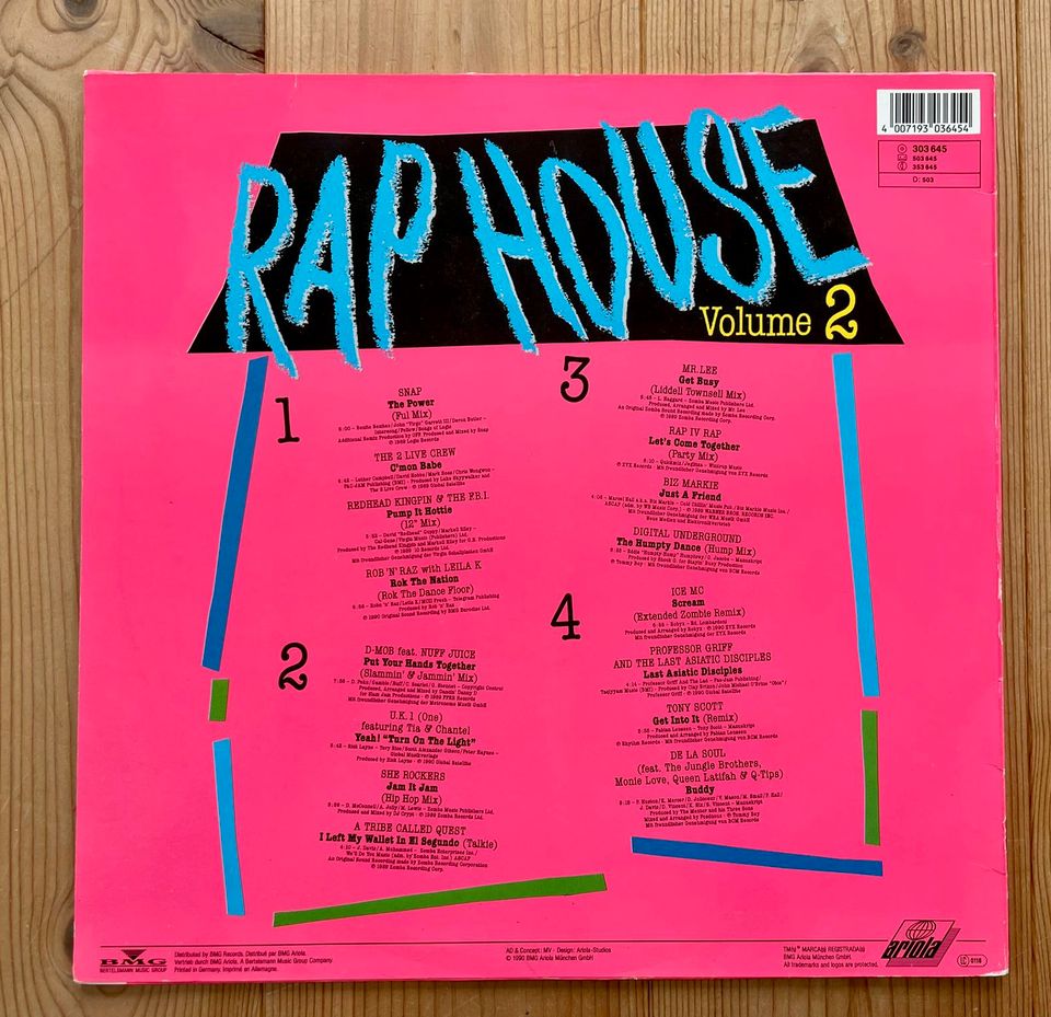 Vinyl Rap House Volume 2, Schallplatte in Obernkirchen