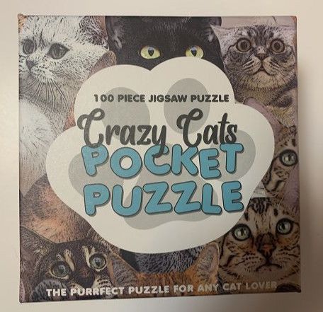 Puzzle Crazy Cats Pocket Puzzle Katzen Jigsaw 100 Teile in Egelsbach