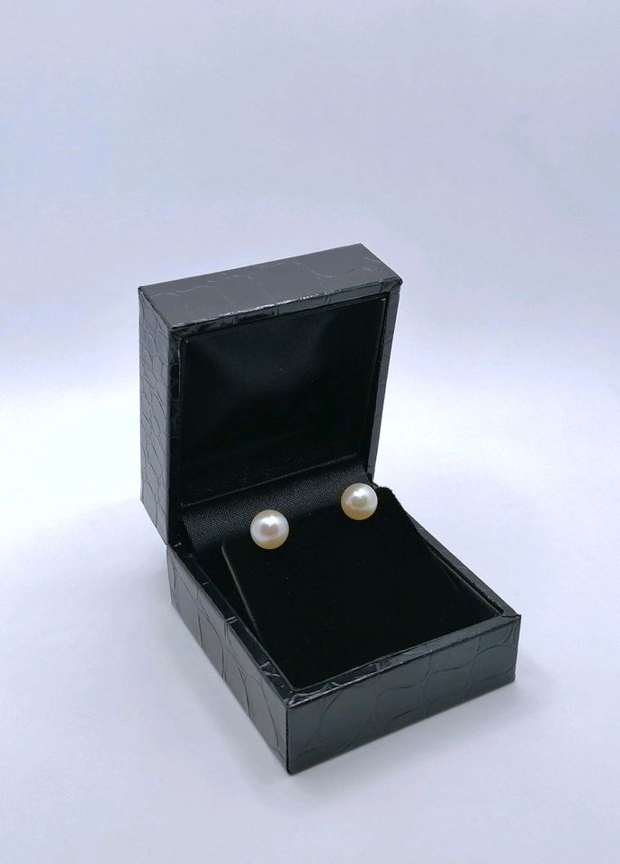 Perlen Ohrringe Gold, Ohrstecker aus 585er 14 karat Gold in Berlin