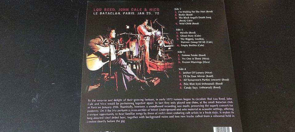 LOU REED, JOHN CALE, NICO Le Bataclan Paris (2xLP, NEU, unplayed) in Hemer