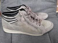 ARA 7 Leder Stiefeletten Luftpolster grau silber Niedersachsen - Buxtehude Vorschau