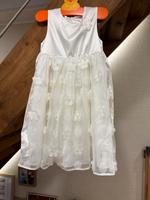 Festliches Kleid weiß Gr. 122 Hochzeit Taufe Sachsen - Tauscha Vorschau