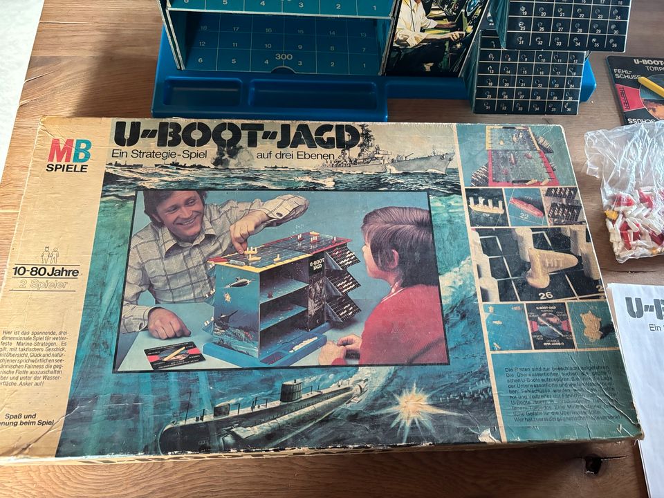 U Boot Jagd - MB Strategie Spiel 1975 in Bomlitz