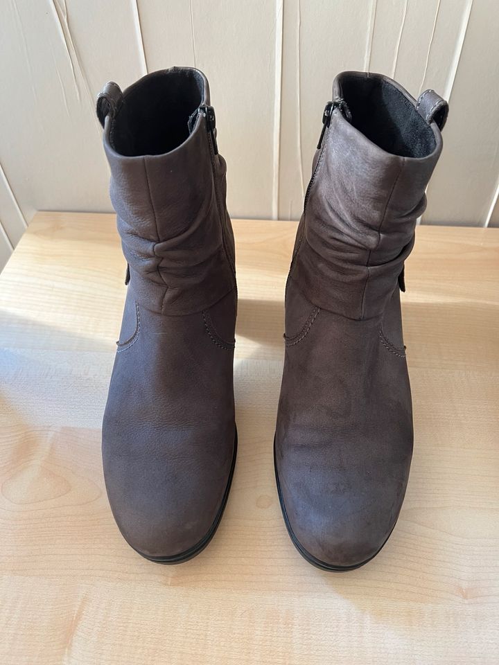 Graue Stiefeletten - Gabor Comfort-Gr. 7 (40/40,5)-sportl.elegant in Dietzenbach