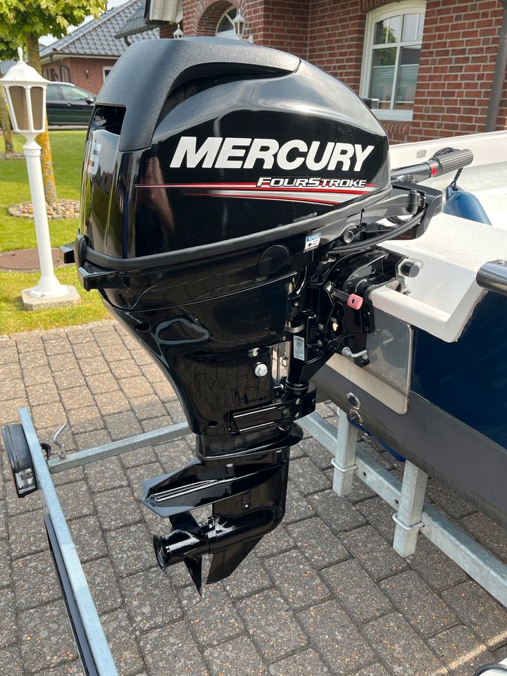 Searider 410 Fish Motorboot + AB Mercury 15 PS 4-Takt u.Trailer in Wischhafen