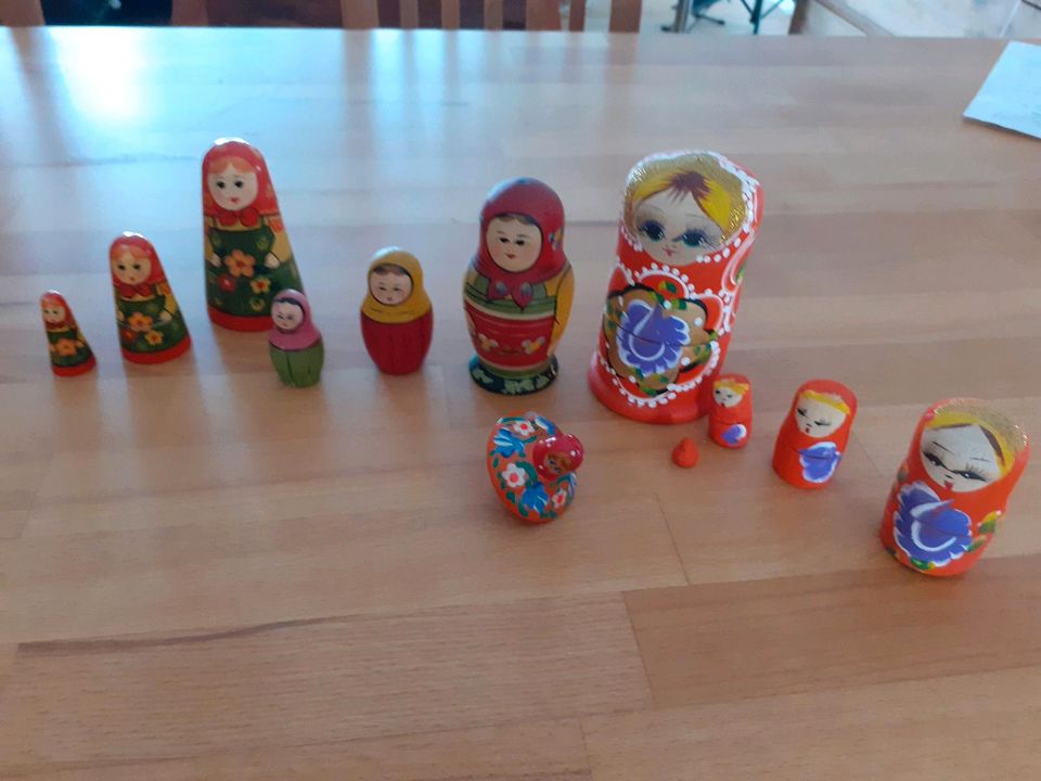 Matroschka Sammlung, russische Puppen, Babuschka,Holzpuppen, Deko in Wadern