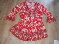 Sommerkleid rot gemustert von Bodyflirt, Gr.50, 100% Viscose Bayern - Traunstein Vorschau
