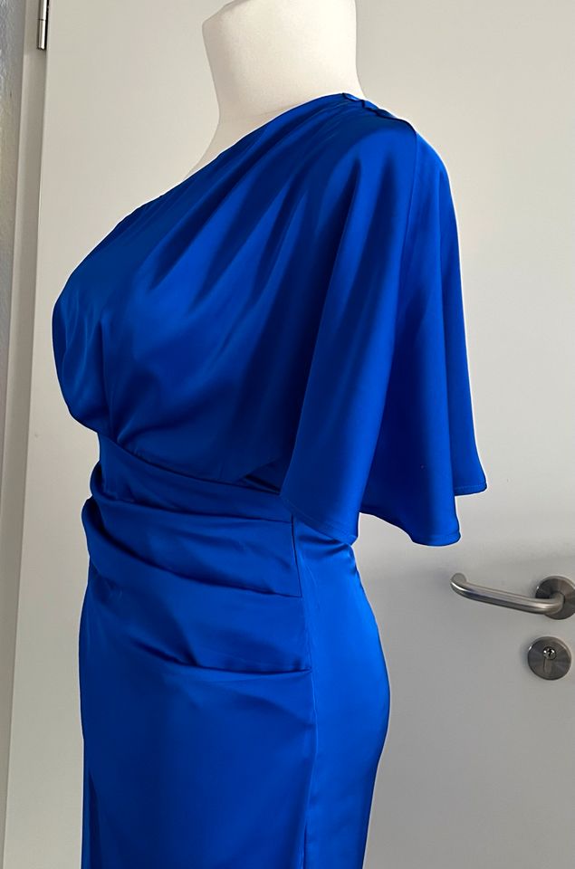 Abendkleid Kleid Raffung festlich Gr M 38 Royalblau neu sexy in Nohra