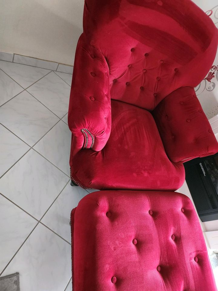 Neuwertig Sessel Sissi von Smart bordeaux rot in Witten