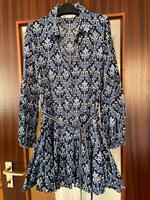 kurzes Hemdblusen-Kleid von  Zara, blau gemustert, Gr. XL Bayern - Augsburg Vorschau