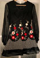 Lolita Asia Japan Kleid schwarz weiß rot 32 / 34 Handarbeit Niedersachsen - Osnabrück Vorschau