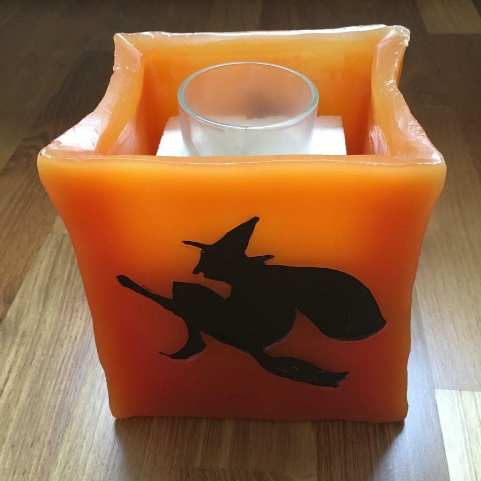 Halloween Hexen Kerze  Witch Kerze 13 x 15 x 11 cm in Kassel