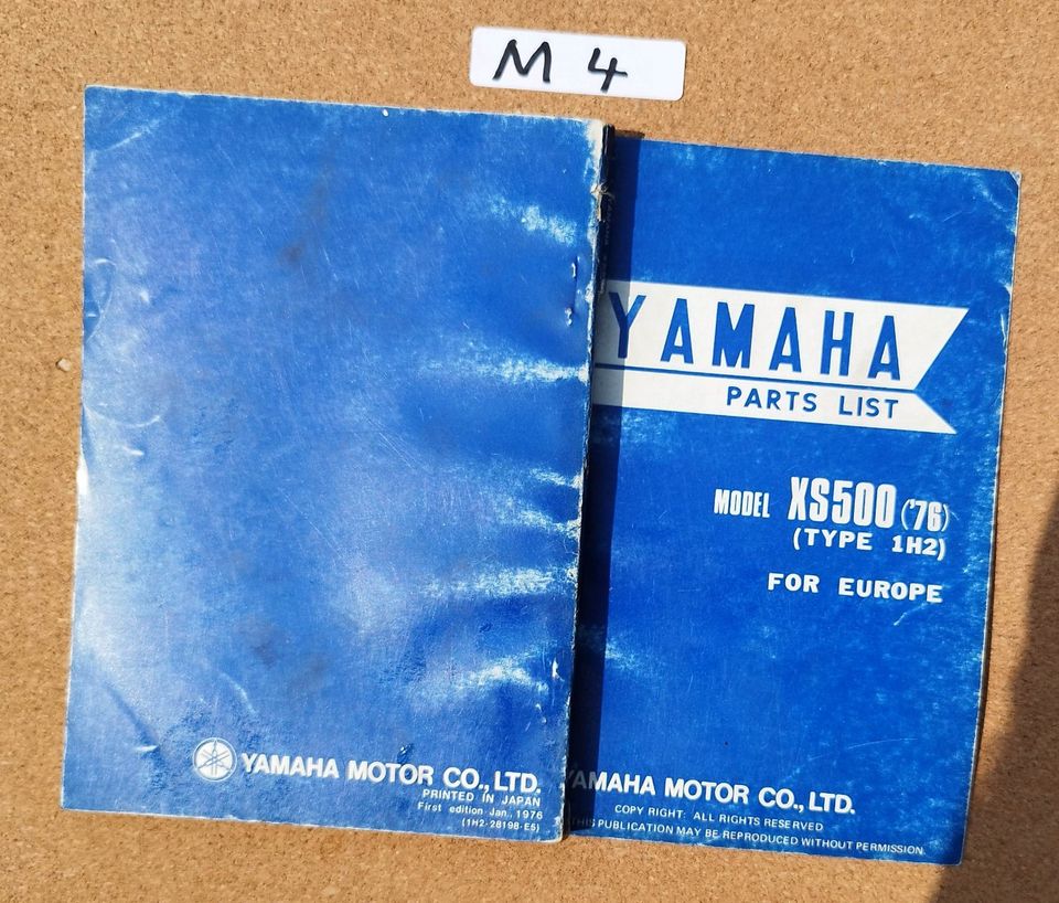 YAMAHA XS 500 Parts List mit  Versand  M4K5 in Unna