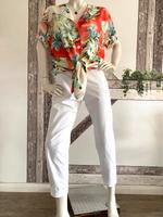 2T-Stretch Jeans weiß CECIL+Bluse z.binden bunt 42/44+Kette-TOP Kr. Dachau - Dachau Vorschau