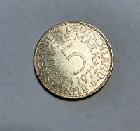 Münze 5 DM 1972 D Silberadler Feldmoching-Hasenbergl - Feldmoching Vorschau