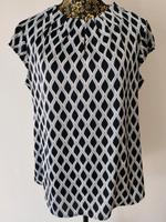 Comma Bluse Top Gr. 40 schwarz weiß blau Bayern - Ingolstadt Vorschau