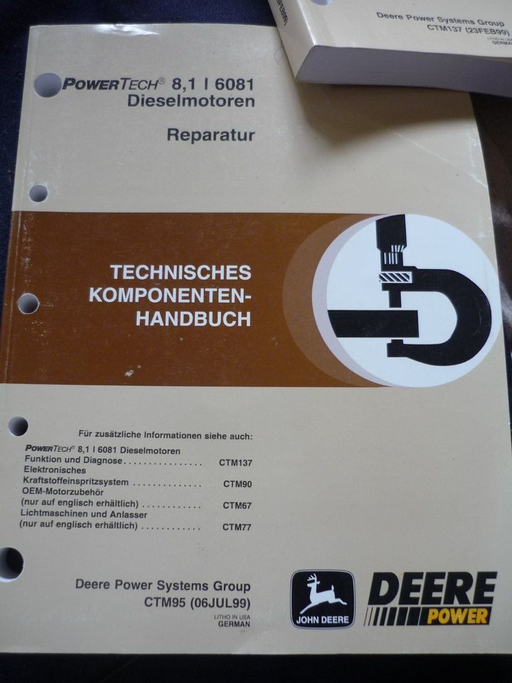 John Deere Technisches Handbuch 8,1 Ltr. Motor, 6 Zylinder CTM95 in Priesendorf