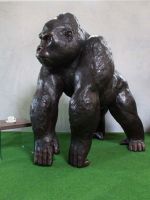 Lebensgroßer Silberrücken-Gorilla aus Bronze: Symbol für Stäke Bayern - Starnberg Vorschau