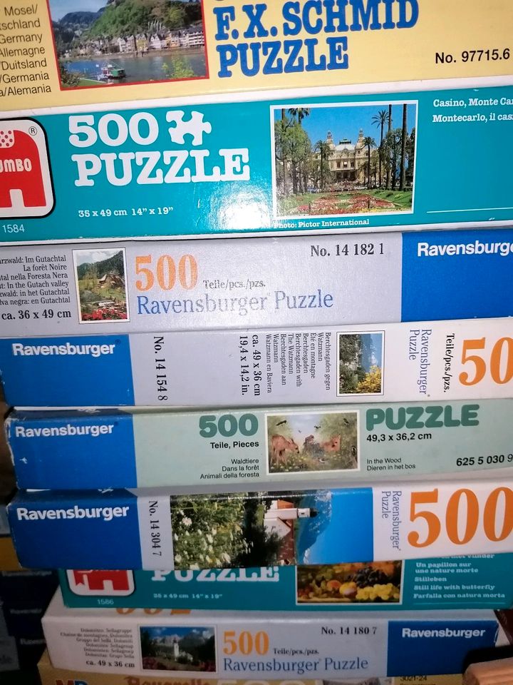 Verschiedene Puzzle 300-1500 Teile in Oberkirch