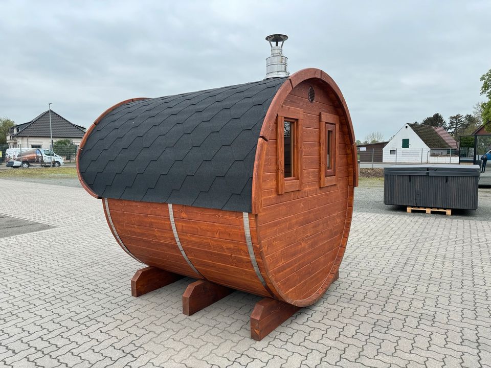 Fasssauna 2.5x2.37m SOFORT ✅ Gartensauna Außensauna Mobile Sauna in Stuhr