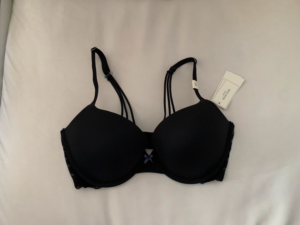 Gilly Hicks BH schwarz 36 d 80 d Push up neu in Moers