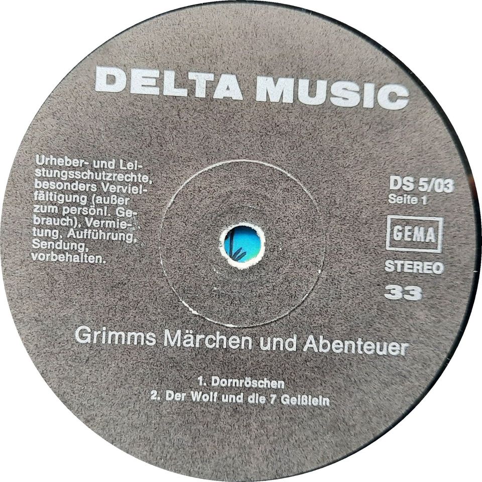 Schallplatte Grimms Märchen und Abenteuer, delta in Halle
