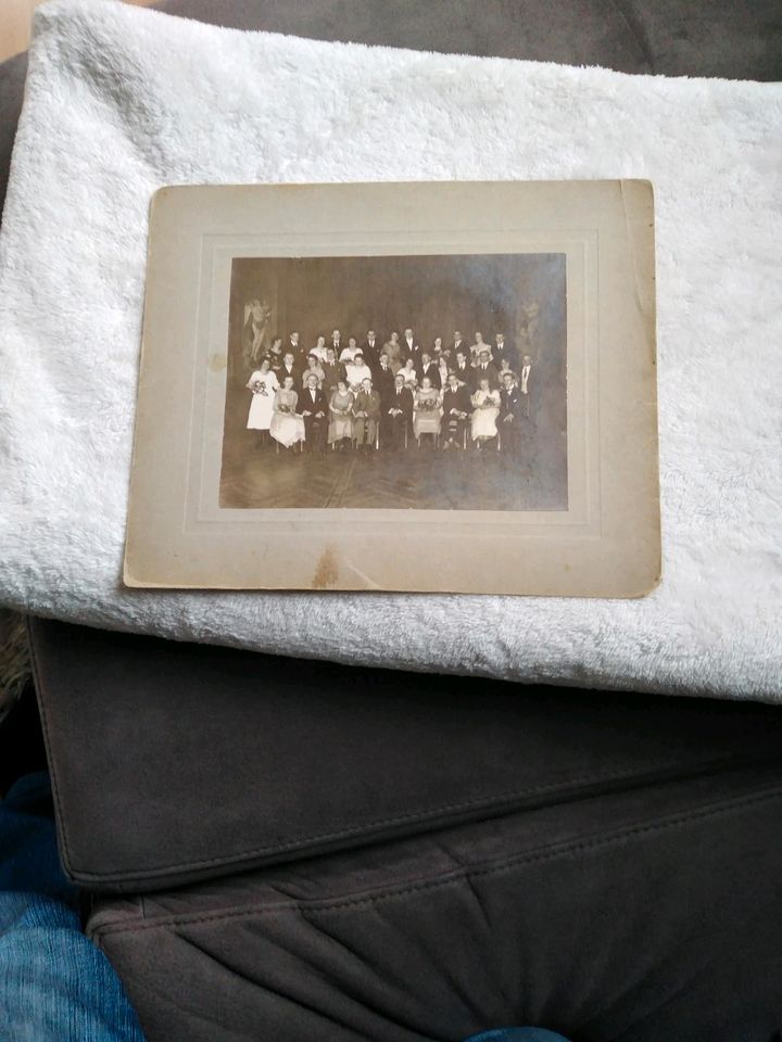Verkaufe altes Foto auf Pappe von 1922 in Großenhain